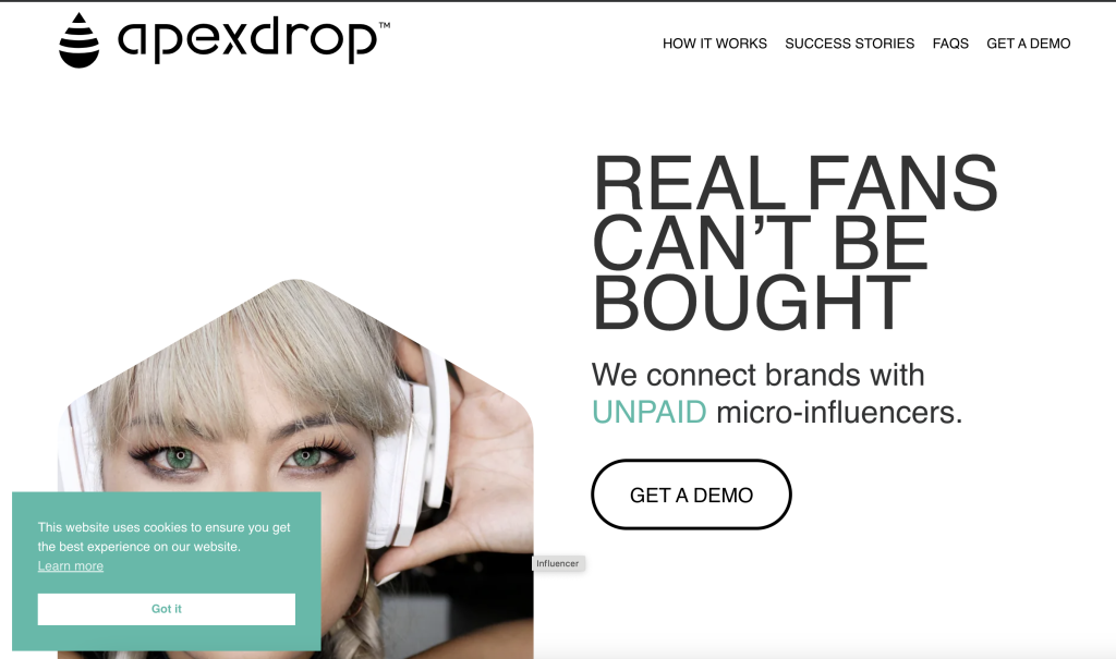 Micro-influencers promoting a new product through ApexDrop’s platform.