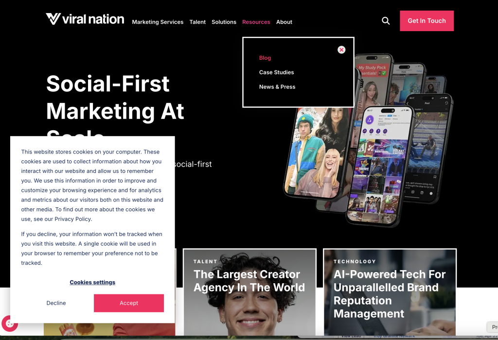 Social media marketing company