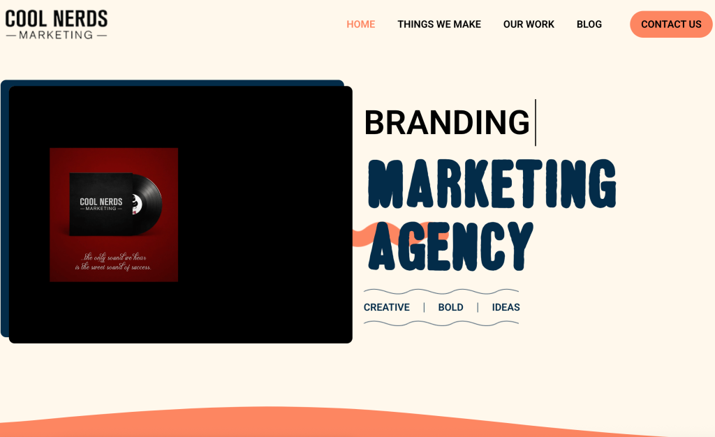 Branding agency design work by Cool Nerds Marketing